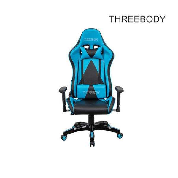 Racing Style High Back PU Leather Office Gaming Chair Ergonomic Style Swivel Chair Headrest Lumbar Support