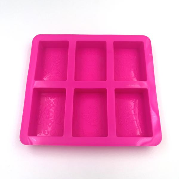 Portable Harmless Rectangle Soap Mould , Multipurpose Soap Molding Trays