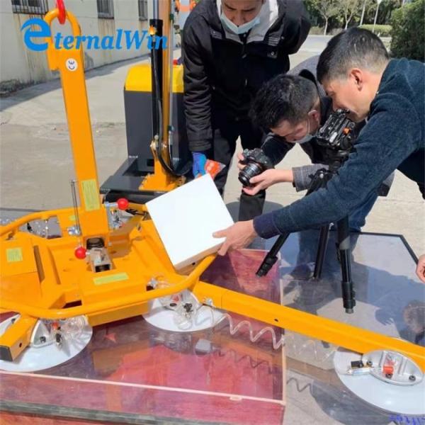 Equipamento de elevação de vácuo de vidro a bateria de corrente contínua 400 kg 1000 kg 1200 kg