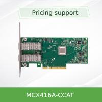 PCIe3.0 X16 ConnectX-4 EN Ethernet Mellanox Nic Cards MCX416A-CCAT 100GbE QSFP28