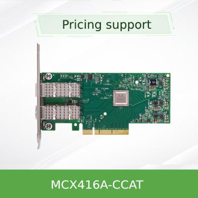 PCIe3.0 X16 ConnectX-4 EN Ethernet Mellanox Nic Cards MCX416A-CCAT 100GbE QSFP28