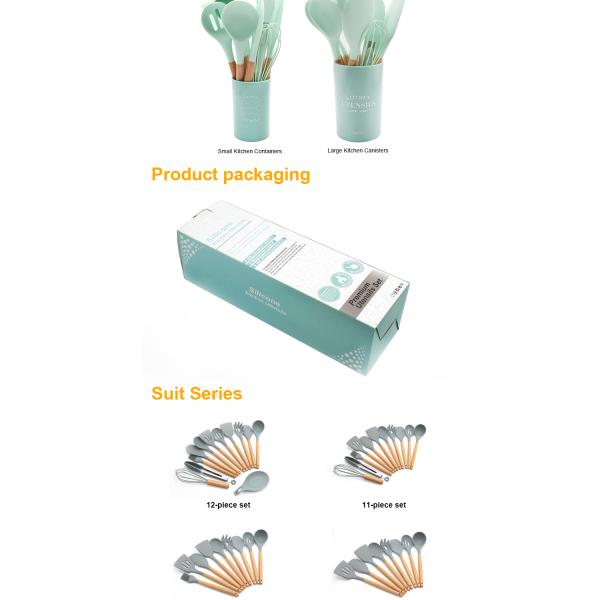 не шпатель силикона ручки 13Pcs установил с деревянной ручкой