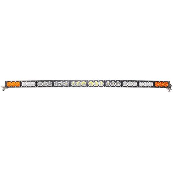 IP67 300w Amber White Curved Light Bar / 27000lm 54 Inch Single Row LED Light Bar