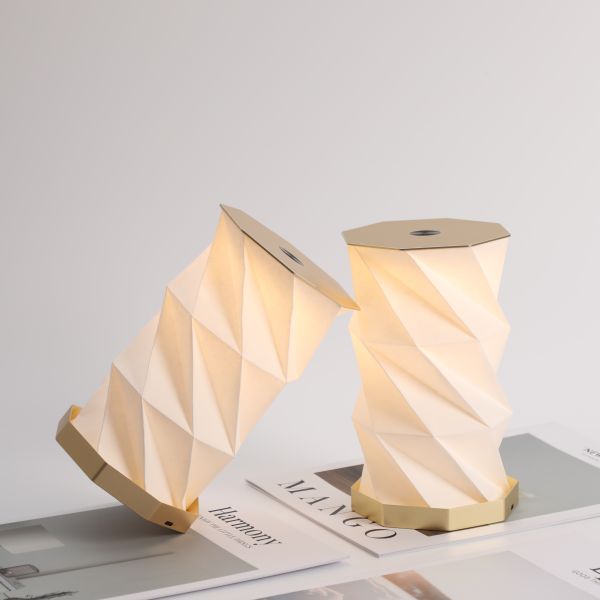 Multicolor Rotating Moodoo Origami Paper Box Lamp Foldable Adjustable