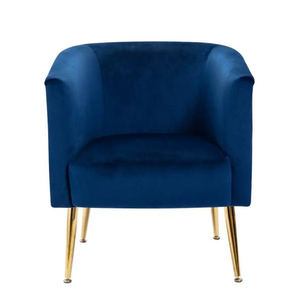 Anti Abrasion Velvet Dinning Chair , Multifunctional Office Single Seater Sofa