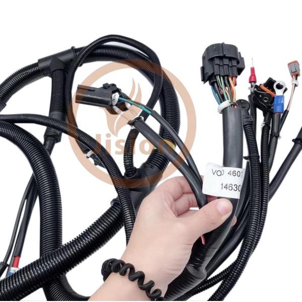 Части землекопа EC460 VOLVO, монтажная схема VOE14630636 двигателя VOLVO D12 14630636