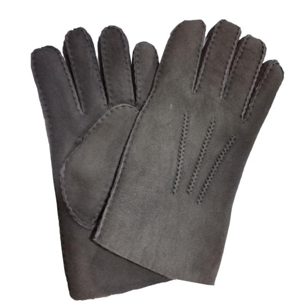 Brown Warm Leather Gloves , Mens Fitted Leather Gloves Eco - Friendly