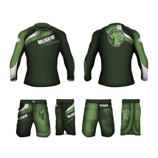 Grappling Martial Arts MMA Sportswear Rashguard And Shorts  Sublimated Print
