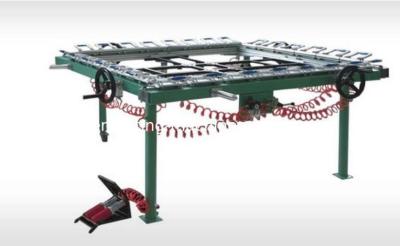 China top 1 screen press JINBAO Brand JB-1215B mechanical Tighten Economical silk screen mesh stretching machine