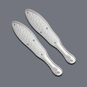 Professional Skin Care Metal Foot File with Chemical Etching Surface