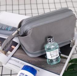 EN17 Mens Travel Shaving Bag , 22x12.5x16.5cm BM Nylon Toiletry Bag Bathroom