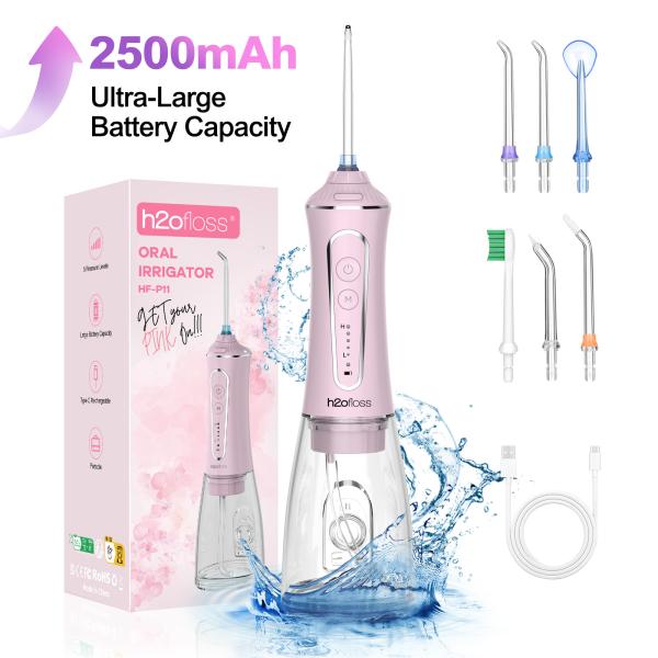 5 Cleaning Modes Electric Water Flosser Dental Irrigator 400ml Ipx7 Portable