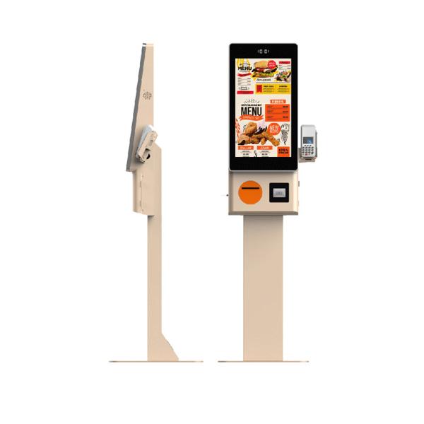 Self Ordering  Payment Kiosk with  23.8 Inch Touch  Display and Card Payment  for Fast-Food Restaurant