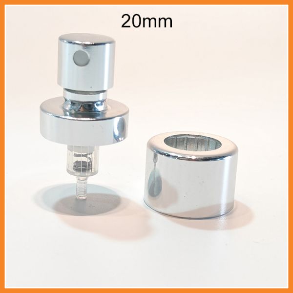 15mm 20mm Continue Perfume Nasal Sprayer Gold Plastic Crimp Sprayer Plastic Bottle