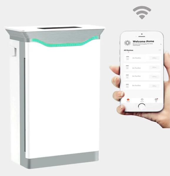 HOMEFISH H11 HEPA Negative Ion UV Air Purifier With PM2.5 Display