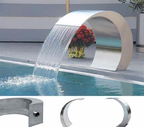 Artificial Stainless Steel Swim SPA Pool Equipment Cascade Waterfall