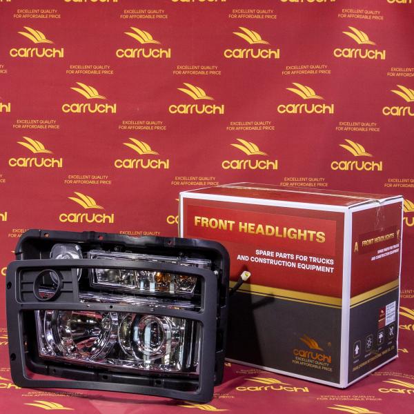 Conjunto de faro derecho de repuesto para camión de la marca Carruchi, aplicable a Shacman Delong F3000/M3000, accesorios del sistema de iluminación de cabina con número OEM DZ93189723020