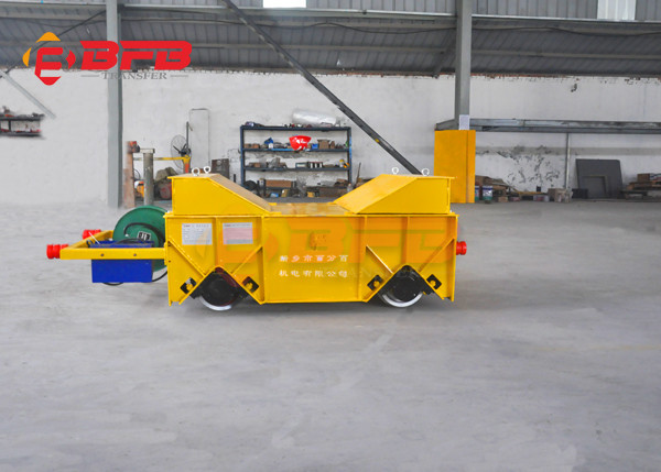 Military Machinery Flatbed On Rail Transfer Cart 1500T Load