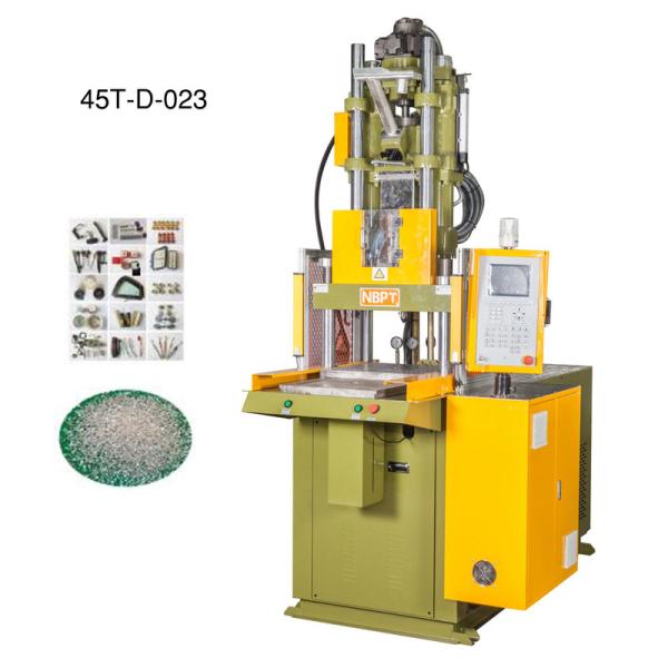 High Efficiency 45 Ton Single Slide Shuttle Table VERTICAL Injection Molding Machine
