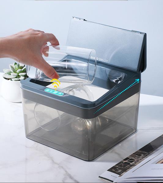 4l/6l Car Trash Can Automatic Sensor Induction Trash Can Smart Dustbin Mini Desktop Waste Bin With Lid