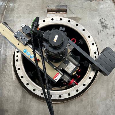 40 pulgadas máquina OD montaje de la brida portátil para la reparación de la superficie de la junta en el sitio