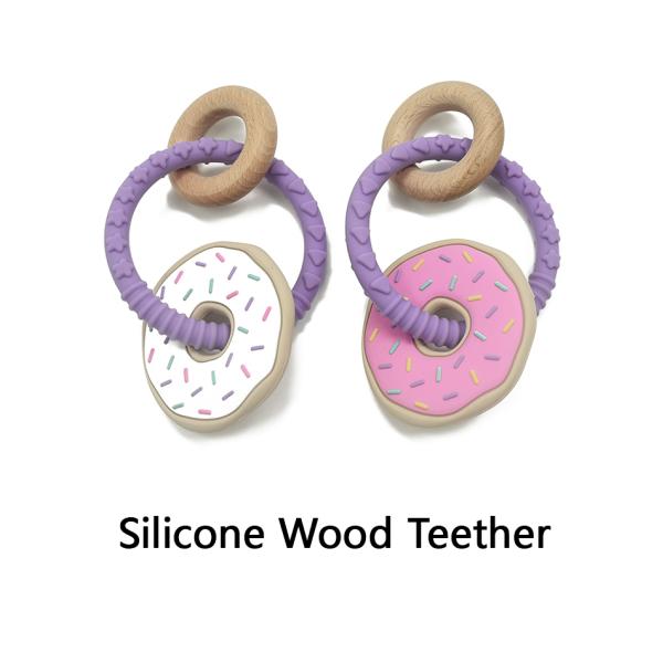 Safe Nursing Chew Animal Teether Organic Silicone Sensory Toys For Babies