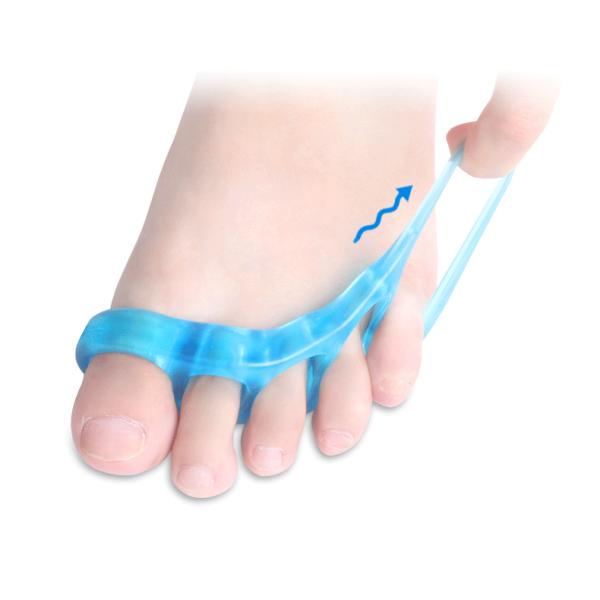 Голубой набор корректора Bunion, разделители пальца ноги геля для Bunions