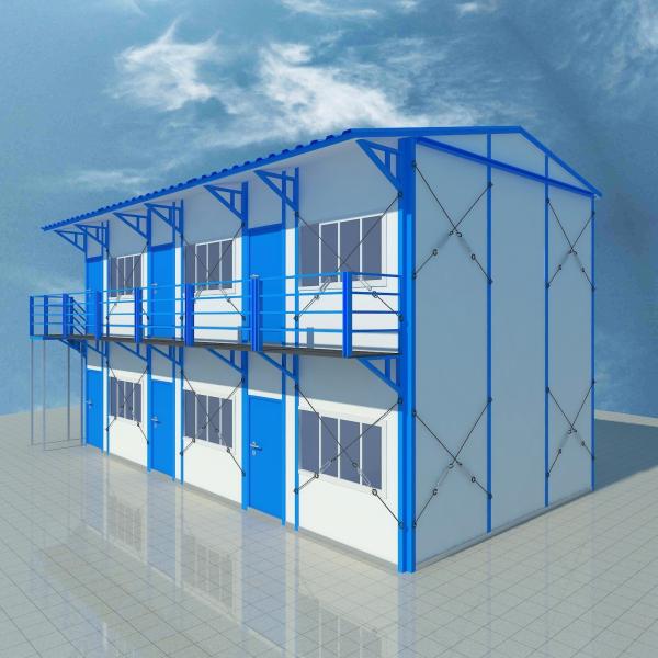 Fast Industrial Sandwich Panel Dormitory Layout with Professional Architect Drawing Direct Prefab House