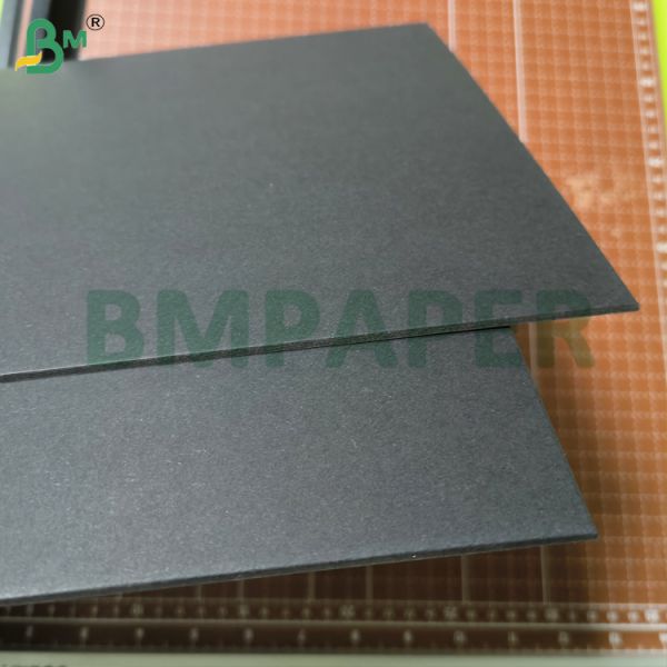 1.5mm Black Book Board For Book Binding Covers Full Black & Black Grey Back