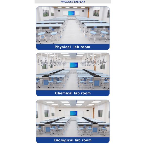 Классический стиль Школьная химическая лабораторная мебель с алюминиево-пластиковым материалом
