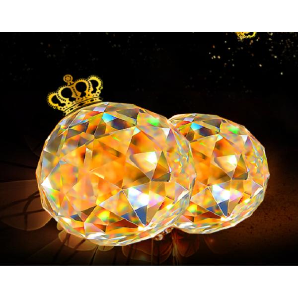 Свет роскошного золота столовой живущей комнаты ясный кристаллический привесной