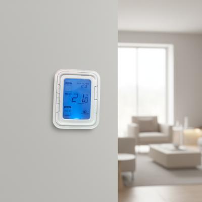 Wall Mounted AC Temperature Control Panel Multi Fan Speed HVAC Controller