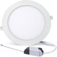 12V DC LED Round Panel Light com Triac Dimmable ou 0-10V Dimmable 3000K 5 anos de garantia