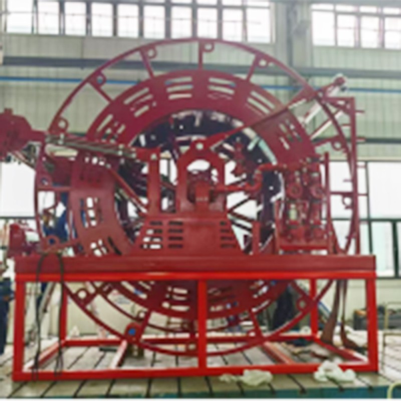 Heavy Duty Continuous Tubing Injection Reel for Coiled Tubing Units With Robust Drum and Level Wind System