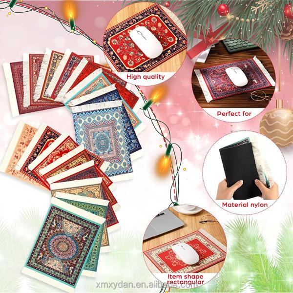 Persian Style Felt Mouse Pad Carpet Pad Coaster Computer Accessories Tassel Mouse Mat