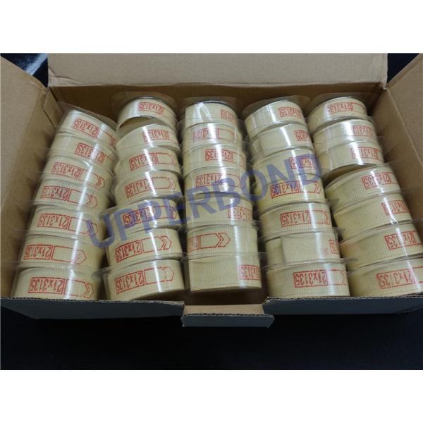 Custom Yellow Garniture Kevlar Fiber Tapes For Machines