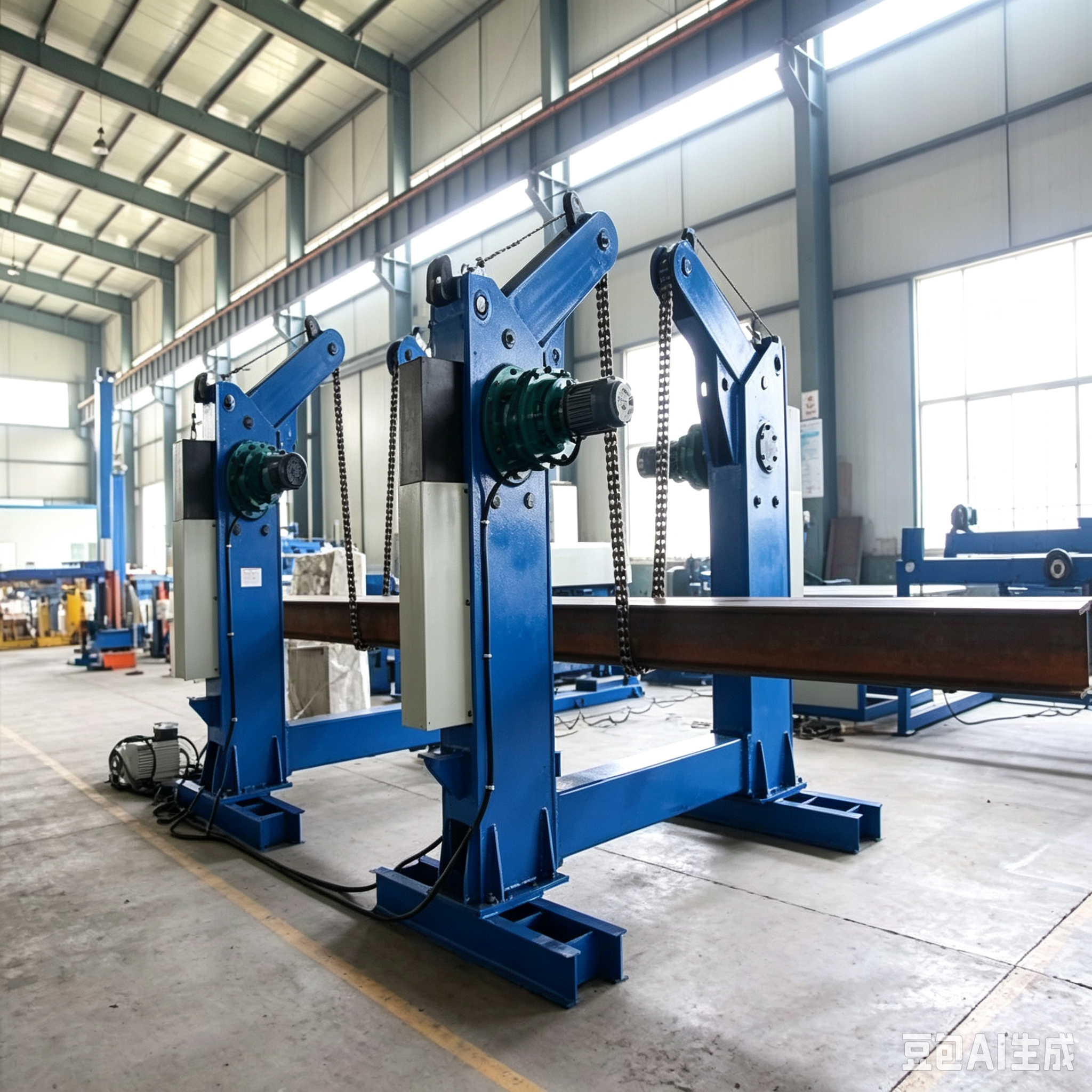 20 Ton Steel Structure H Beam Tilter Machine Heavy Duty Beam Turning Rotator