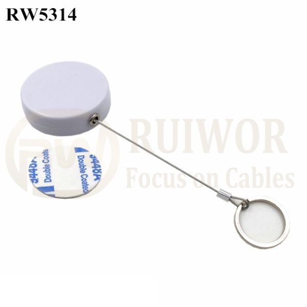 RW5314 Round Security Display Tether Plus With Demountable Key Ring