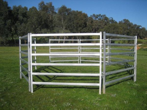 18m Diameter Cattle Corral Panels 26Pcs incl. 3m tall Gate Australia Style