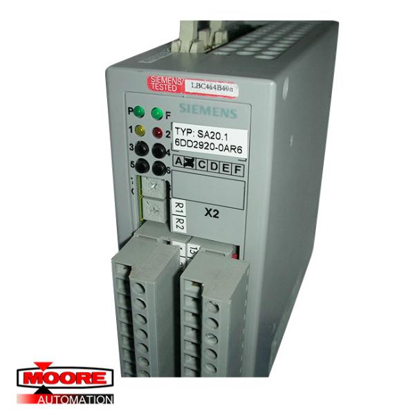 Linha fonte de 6DD2920-0AR6 SIEMENS que detecta o módulo