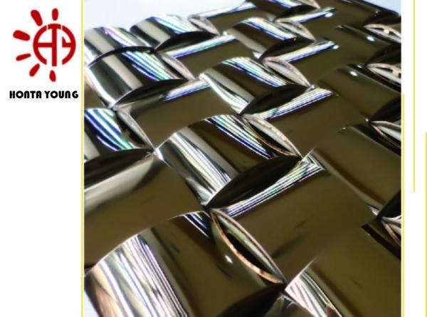 HTY - TM 300 Best Selling in India Metal Stainless Steel Mosaic Tile Foshan Coating Factory