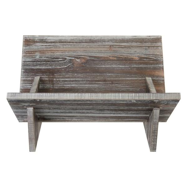 Living Room Wooden Book Display Retro Style Organizer for Magazine Book Files Albums