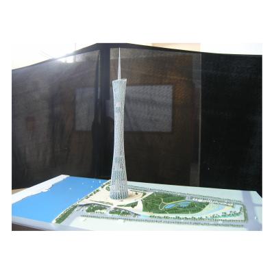 Architectural Model – Guangzhou Tower High-rise Landmark Building Scale Model With Landscape And Lighting Design