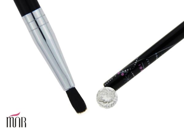 Portable All Natural Lip Liner Brush Pro Double Ended Makeup Brushes