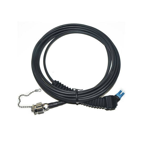 NSN DLC 90 Degree Fiber Optic Patch Cord Single / Mono Mode CPRI Waterproof LC/UPC
