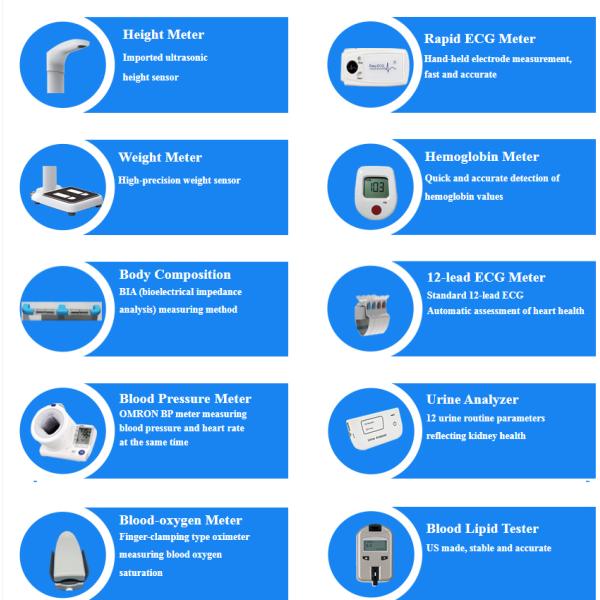 2022 Newest Full Body Diagnosis Test Equipment LCD Display Weight Measure Range 8-200kg