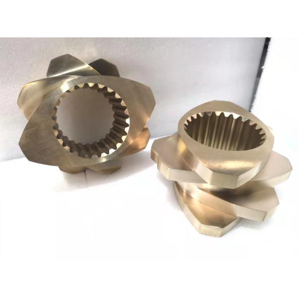 Diameter 150mm Extruder Machine Parts Screw Element Aluminium Bronze Material