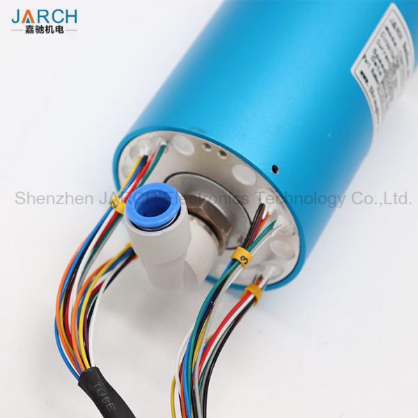 Electrical Flange Hybrid Slip Rings 220RPM Pneumatic Rotary Joint Aluminium Alloy