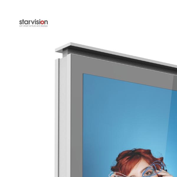 Aluminum Vertical Scrolling Light Poster 2000 Lux 6 Sheet Backlit Light Box