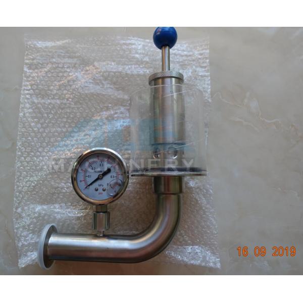 Valve de décompression de ressort d'acier inoxydable pour la soupape de sécurité de réservoir avec le manomètre pour la cuve de fermentation